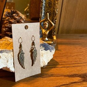 “Phoenix Rising” Antique Bronze 1” Wing Earrings